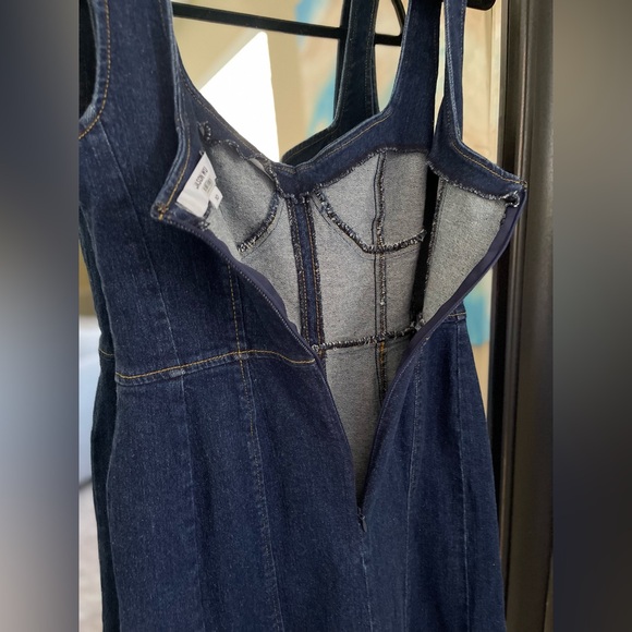 Jason Wu Collective X RTR Collab Denim Midi Dress Size 10 - Picture 9 of 10